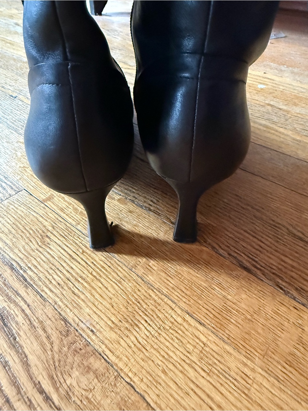 Naturalizer Deesha Black Pointed-Toe Knee-High Heeled Boots - Picture 5 of 9